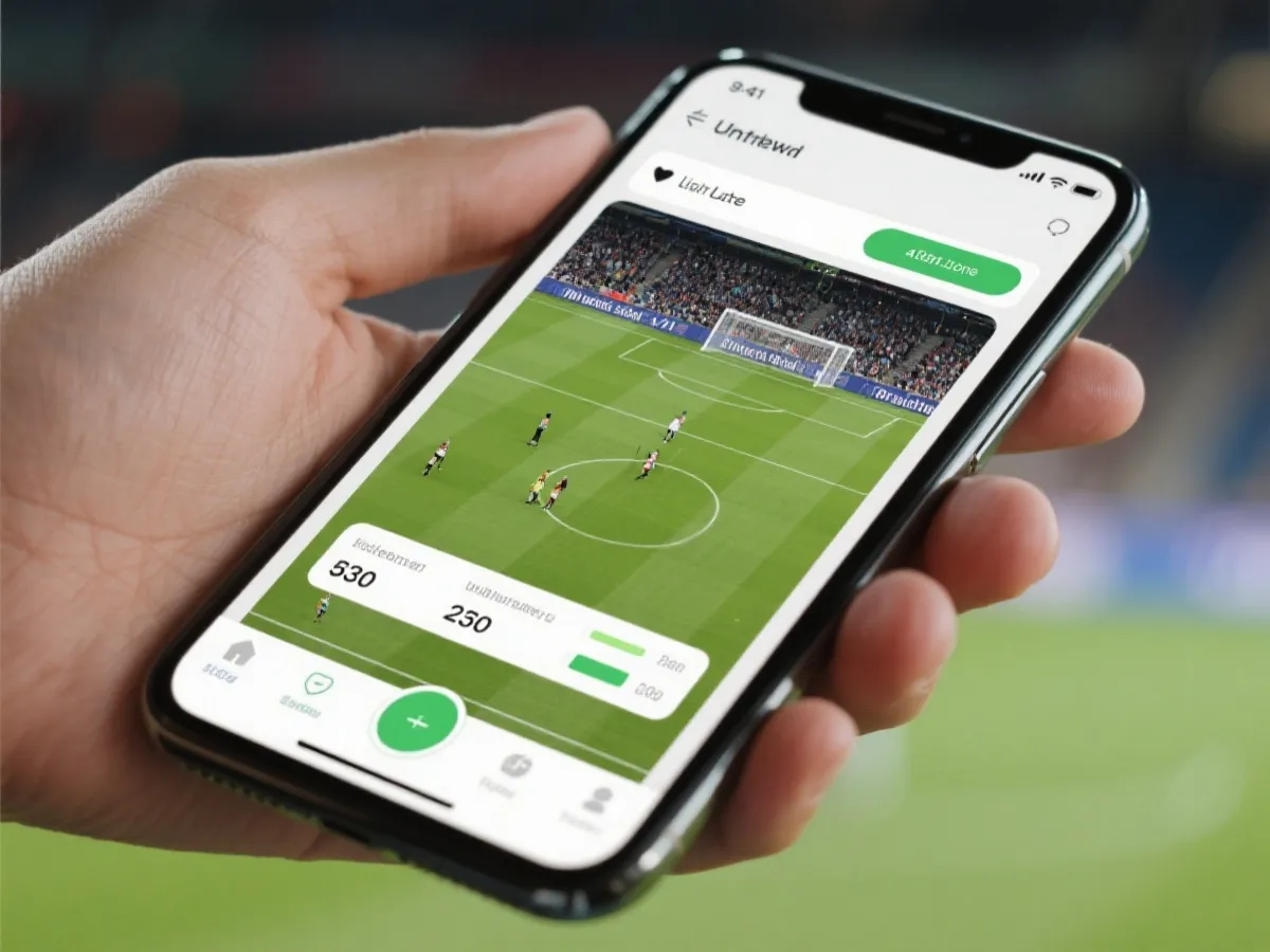 移动端App直播与数据叠加界面示意图